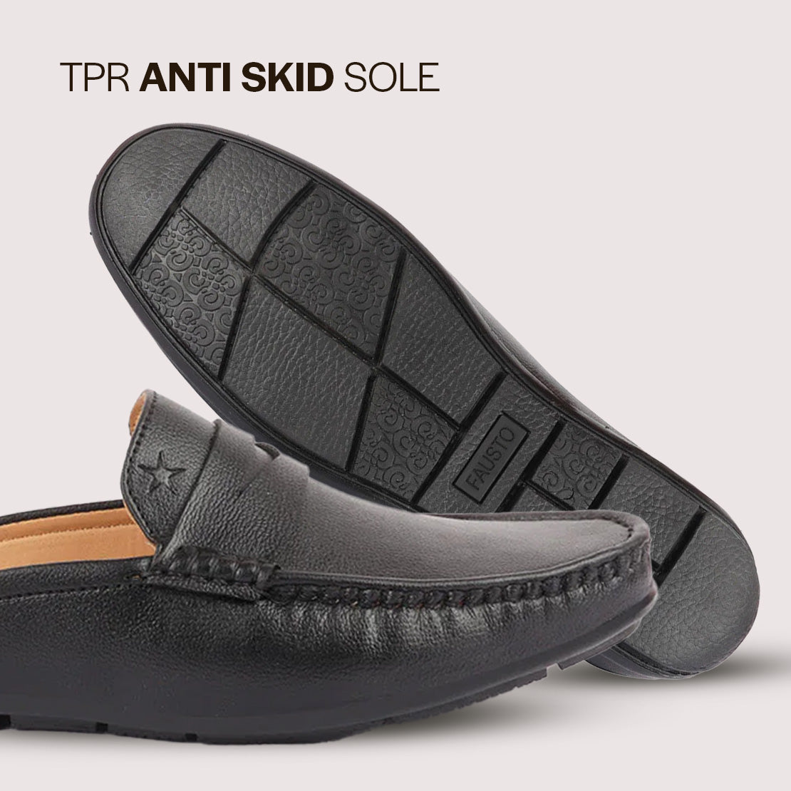 men black slip on back open stitched mules casual shoes