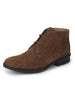 Men Olive Green Suede Leather High Ankle Lace Up Chukka Boots