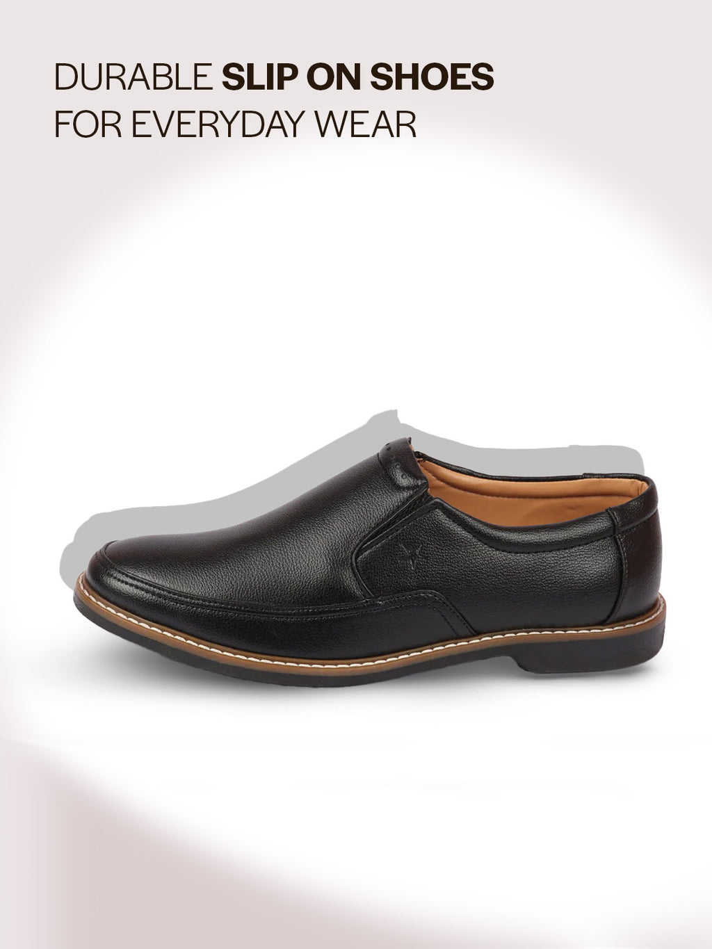 men black formal superior comfort slip on shoes