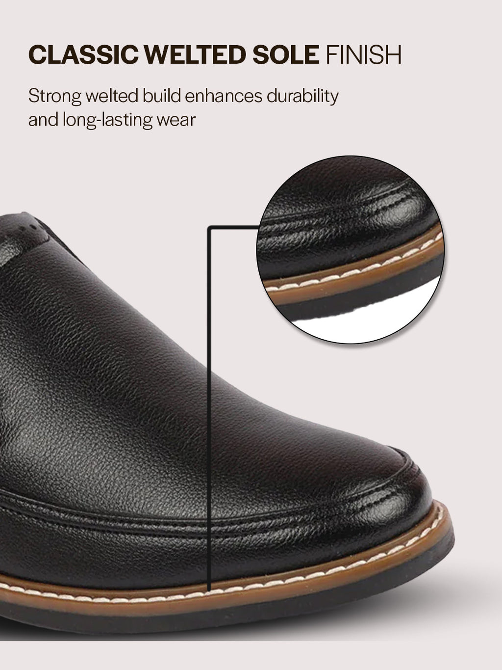 men black formal superior comfort slip on shoes