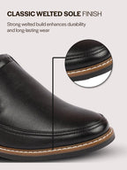 men black formal superior comfort slip on shoes