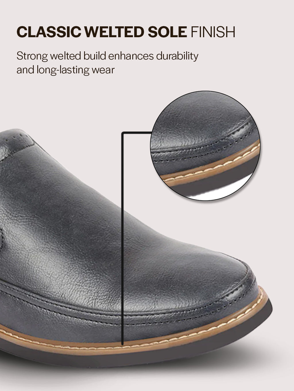 men navy blue formal superior comfort slip on shoes