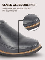 men navy blue formal superior comfort slip on shoes