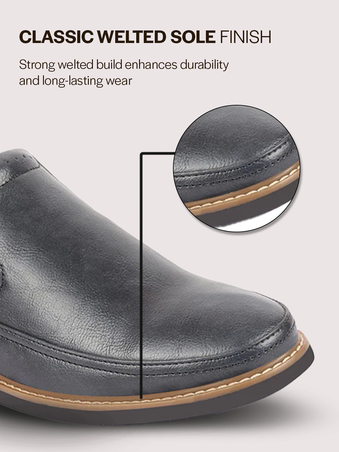 men navy blue formal superior comfort slip on shoes