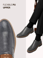 men navy blue formal superior comfort slip on shoes