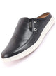 Men Black Casual Back Open Classic Slip On Shoes