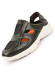 Men Olive Hook and Loop Breathable Back Strap Ultra Lightweight Sports Shoe Style Sandals