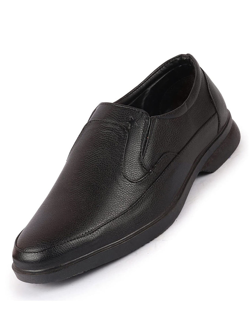 Shop Men Black Formal Office Meetings All Day Long Outdoor Slip On Shoes Online.