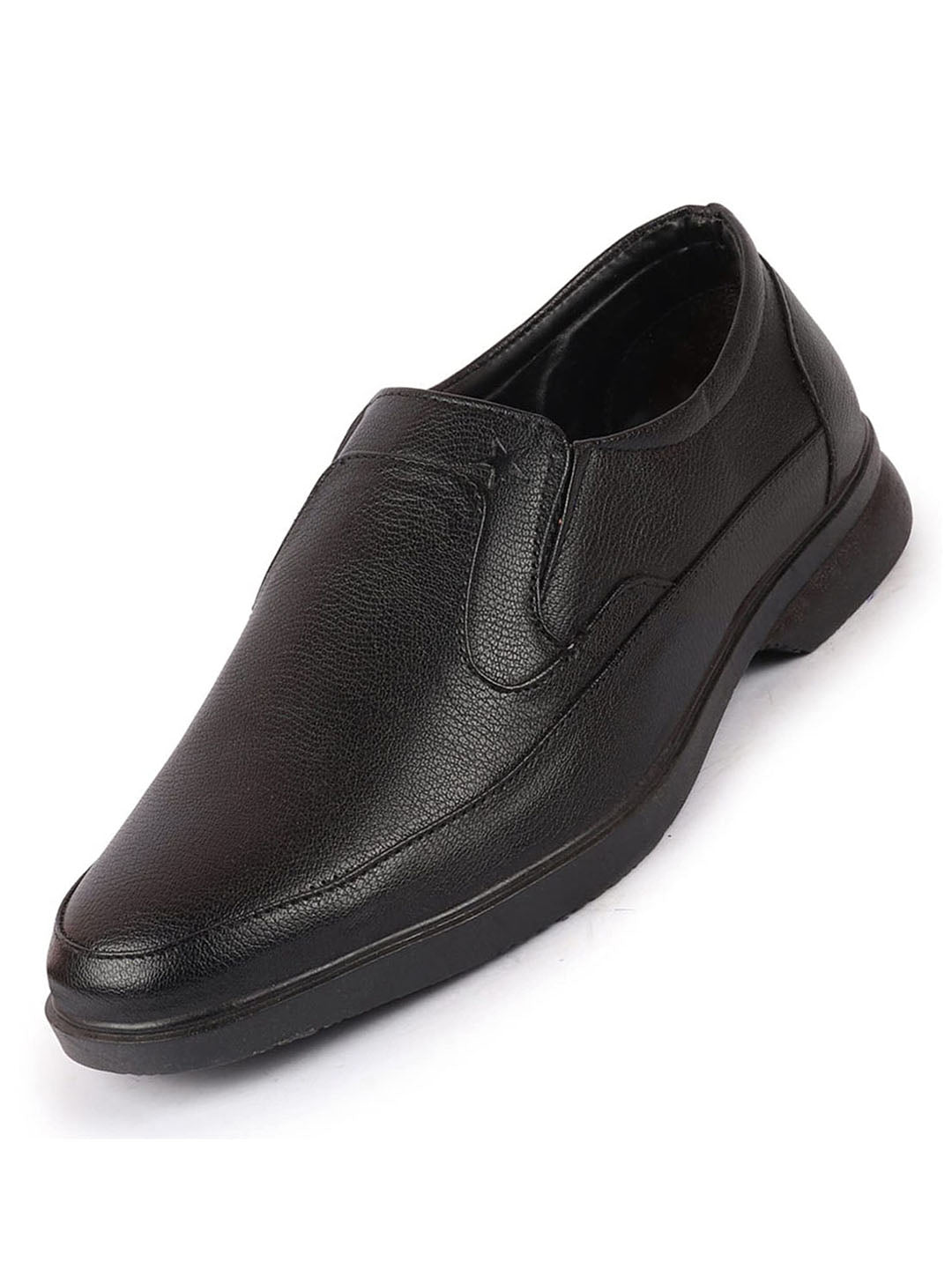 Shop Men Black Formal Office Meetings All Day Long Outdoor Slip On Shoes Online.