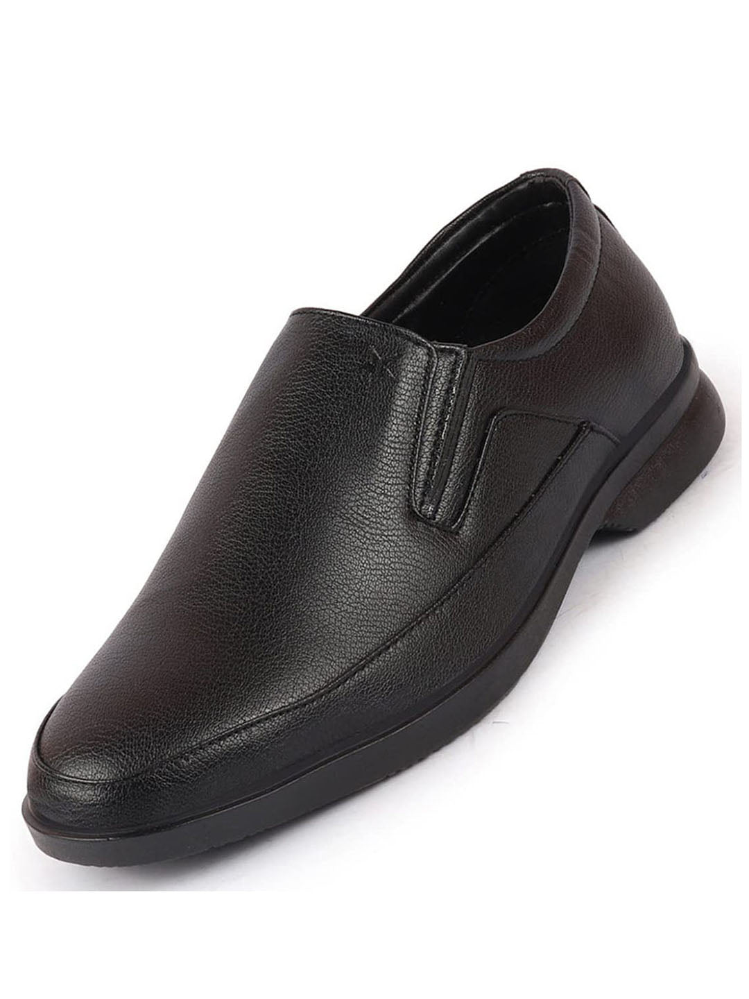 Shop Men Black Formal Outdoor Office Slip On Shoes Online.