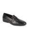 Men Black Formal Office Genuine Leather Pointed Toe Slip On Shoes with Comfort EVA Pad Insole