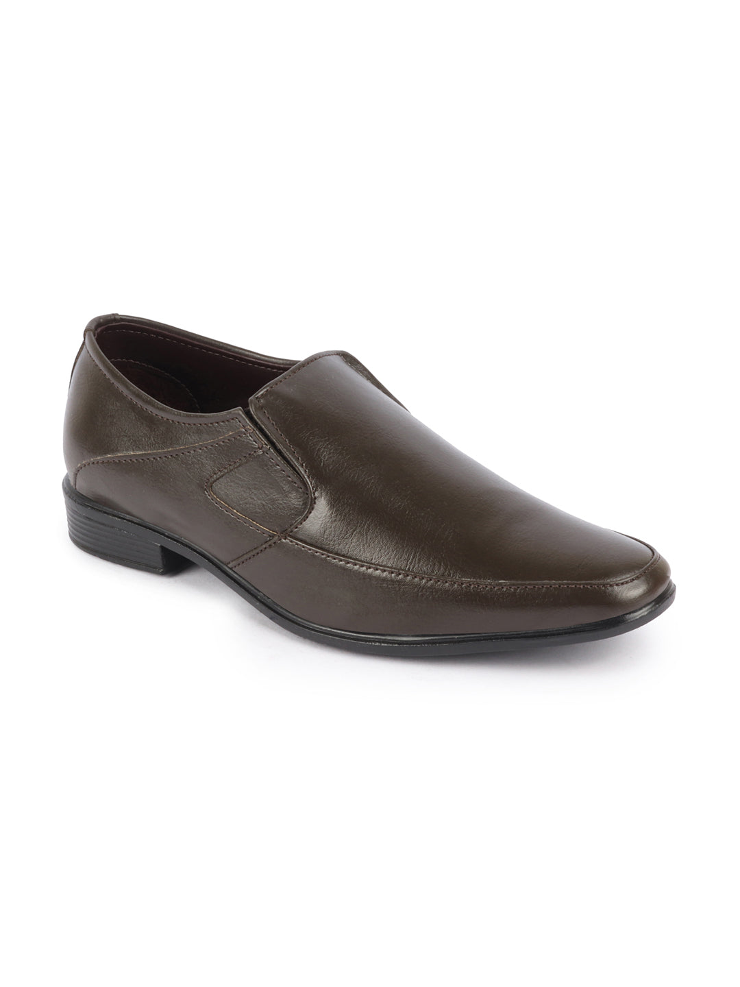 shop men brown casual leather slip on hand knitted shoe style sandals online.