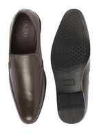 shop men brown casual leather slip on hand knitted shoe style sandals online.