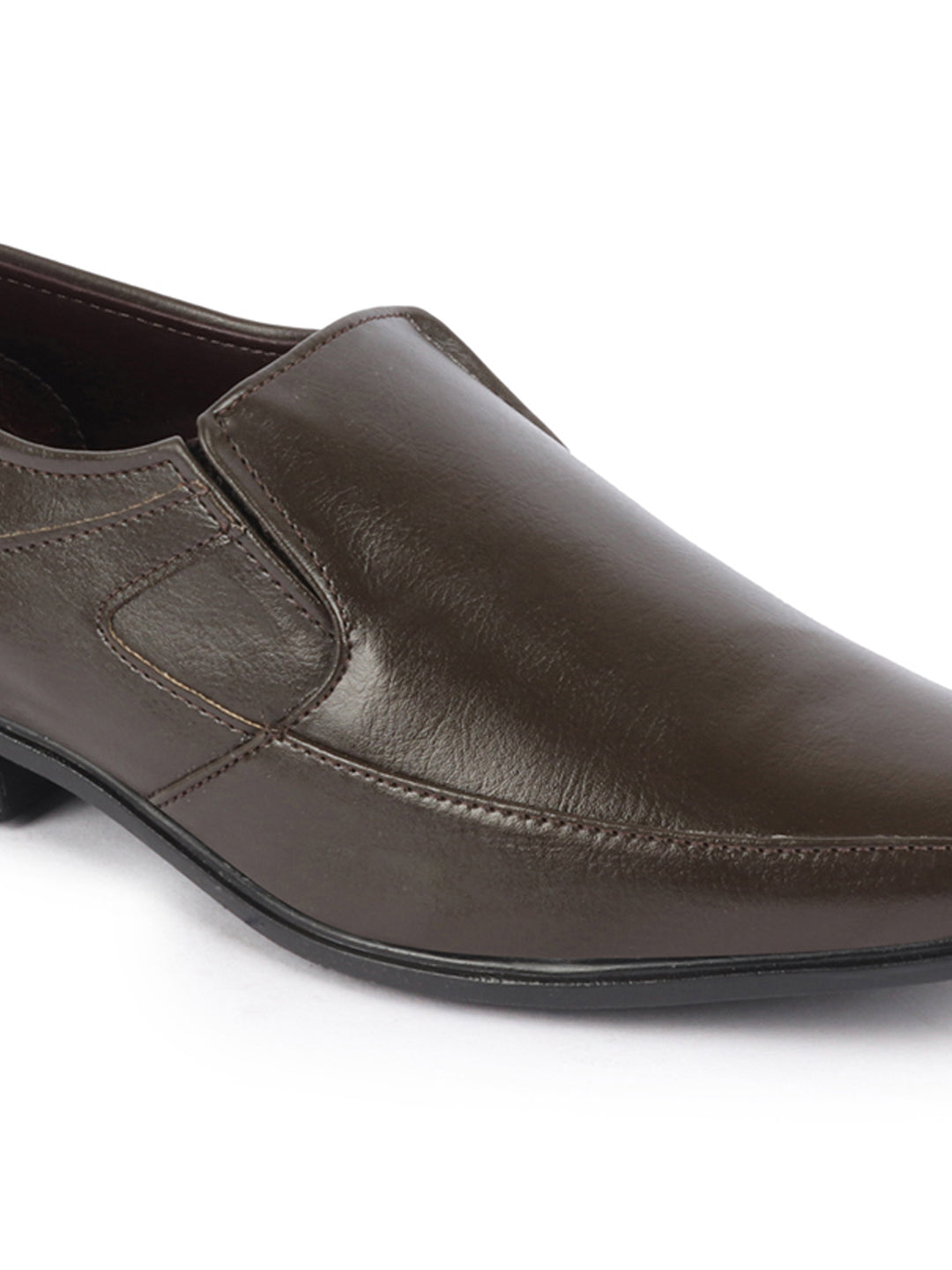 shop men brown casual leather slip on hand knitted shoe style sandals online.