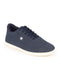 Men Navy Blue Classic Embroidery Star Upper Soft Suede Leather Lace Up Sneakers Shoes