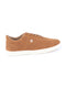 Men Tan Classic Embroidery Star Upper Soft Suede Leather Lace Up Sneakers Shoes