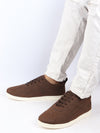 Men Brown Trendy Fashion Classic Super Light Speedy Runs Anti Skid Lace Up Sneakers Shoes