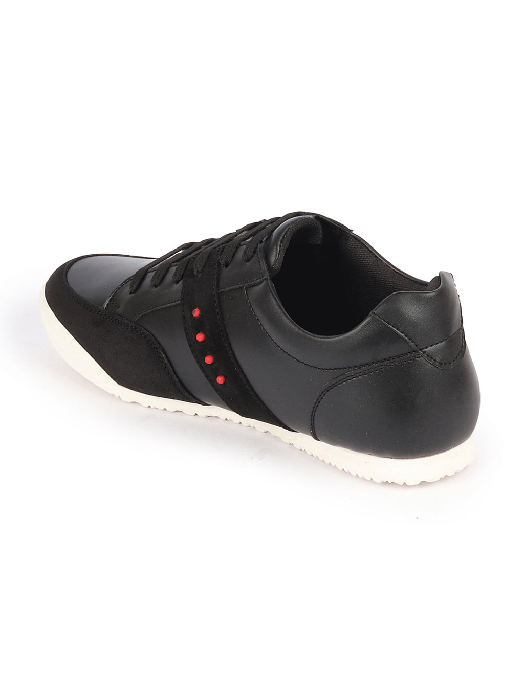 Shop Men Black Classic Super Light Upper Soft Suede Leather Strap Lace Up Sneakers Shoes Online.