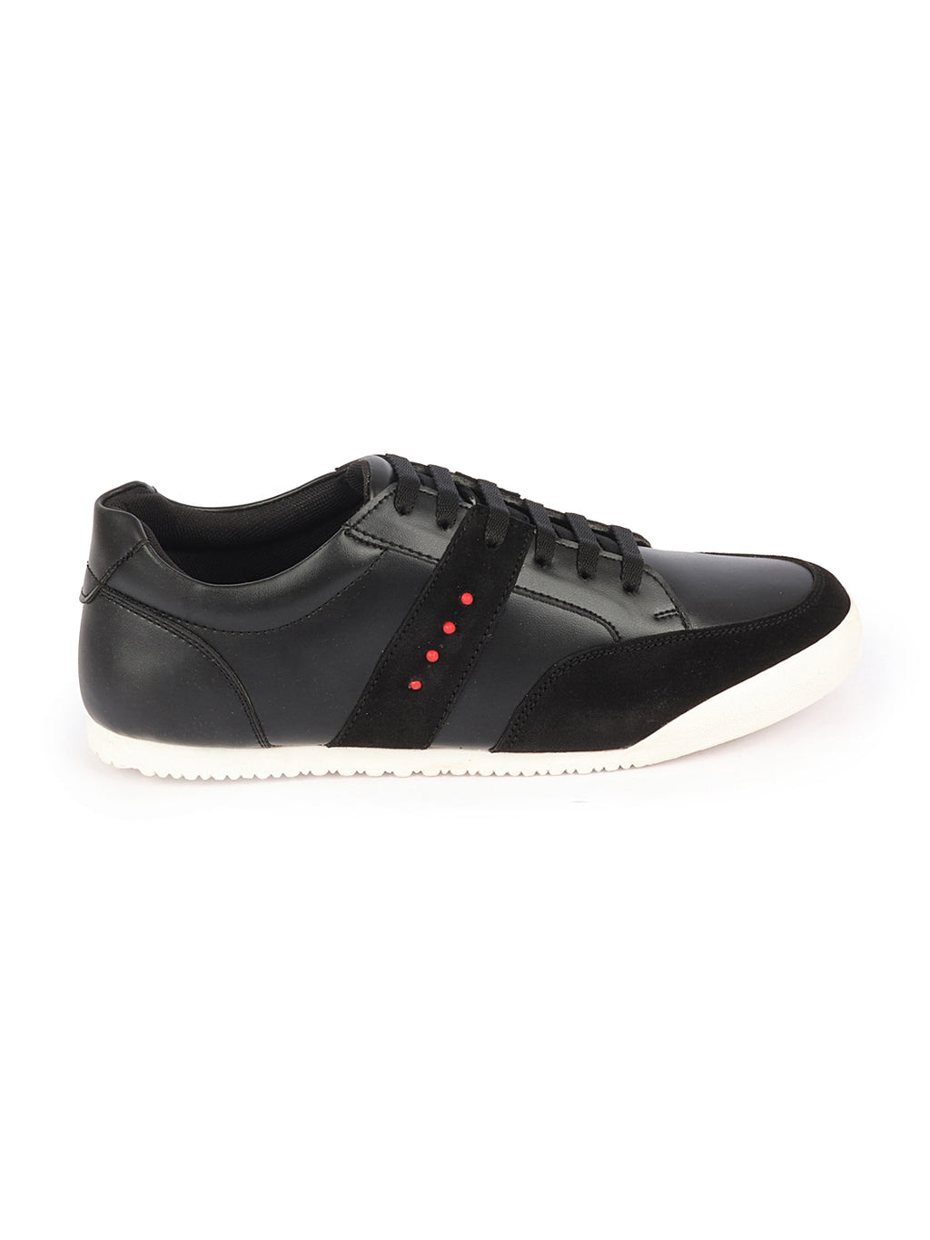 Shop Men Black Classic Super Light Upper Soft Suede Leather Strap Lace Up Sneakers Shoes Online.