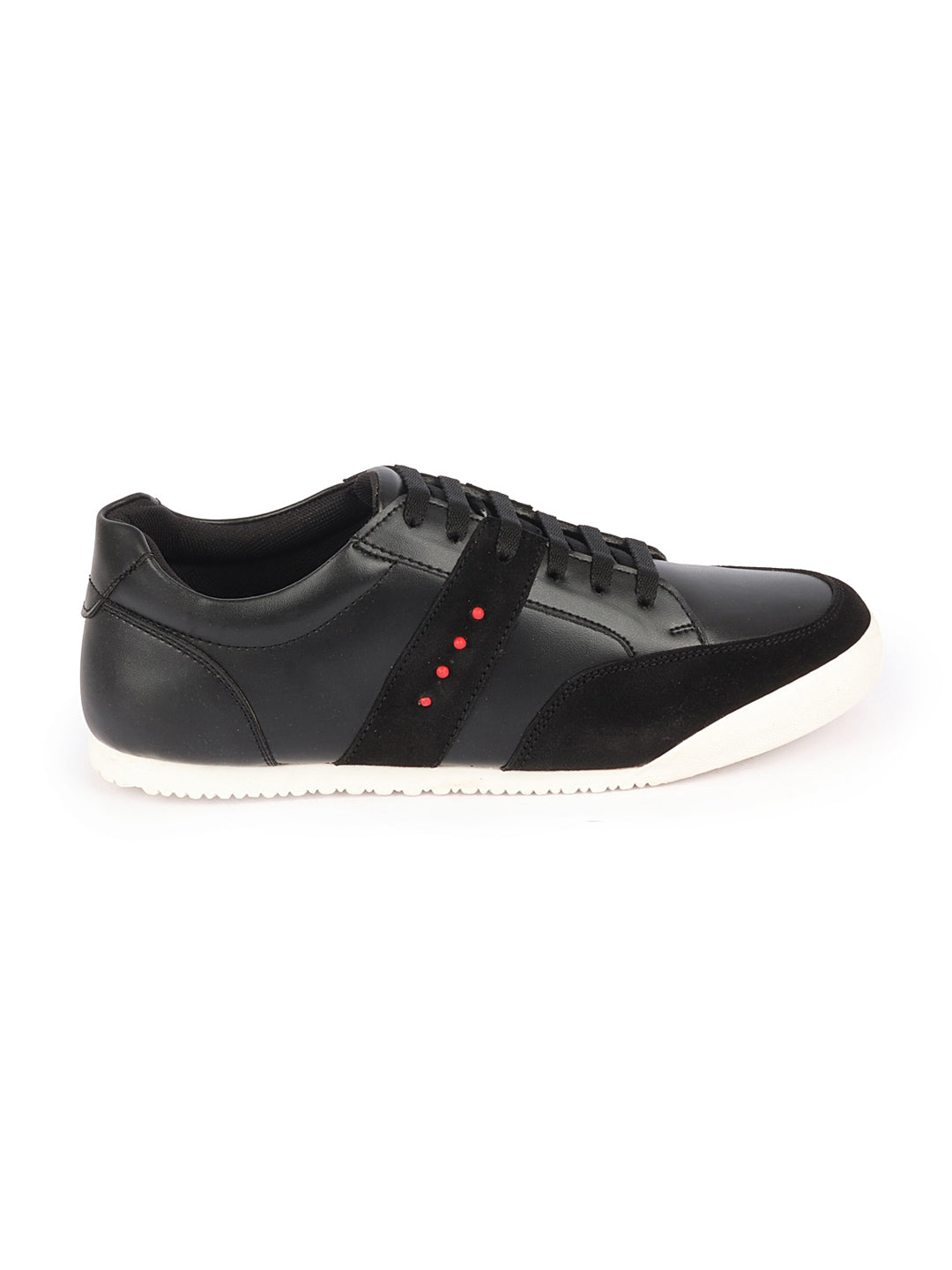 Shop Men Black Classic Super Light Upper Soft Suede Leather Strap Lace Up Sneakers Shoes Online.