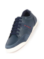 Shop Men Navy Blue Classic Super Light Upper Soft Suede Leather Strap Lace Up Sneakers Shoes Online.