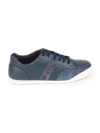 Shop Men Navy Blue Classic Super Light Upper Soft Suede Leather Strap Lace Up Sneakers Shoes Online.