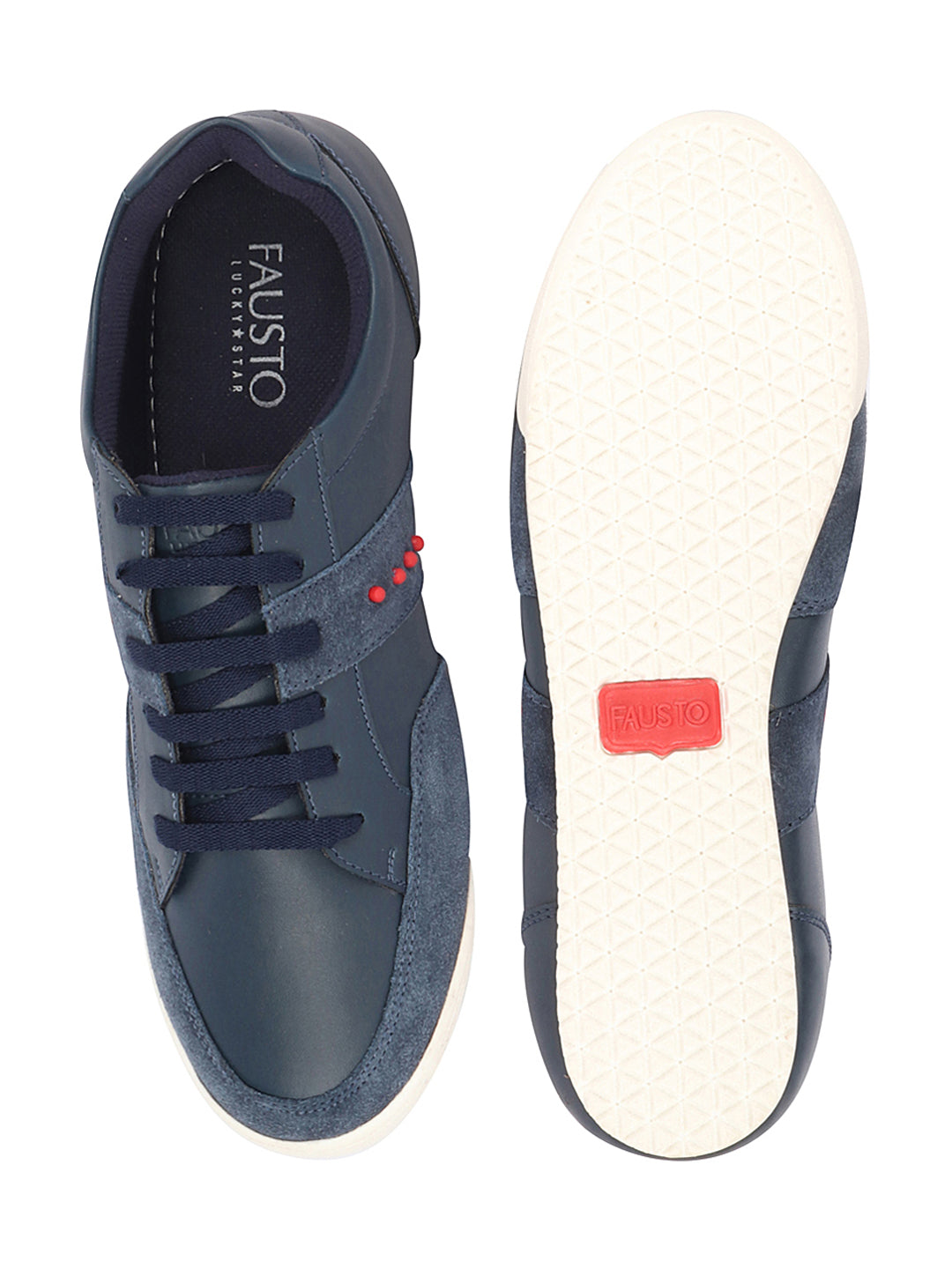 Shop Men Navy Blue Classic Super Light Upper Soft Suede Leather Strap Lace Up Sneakers Shoes Online.