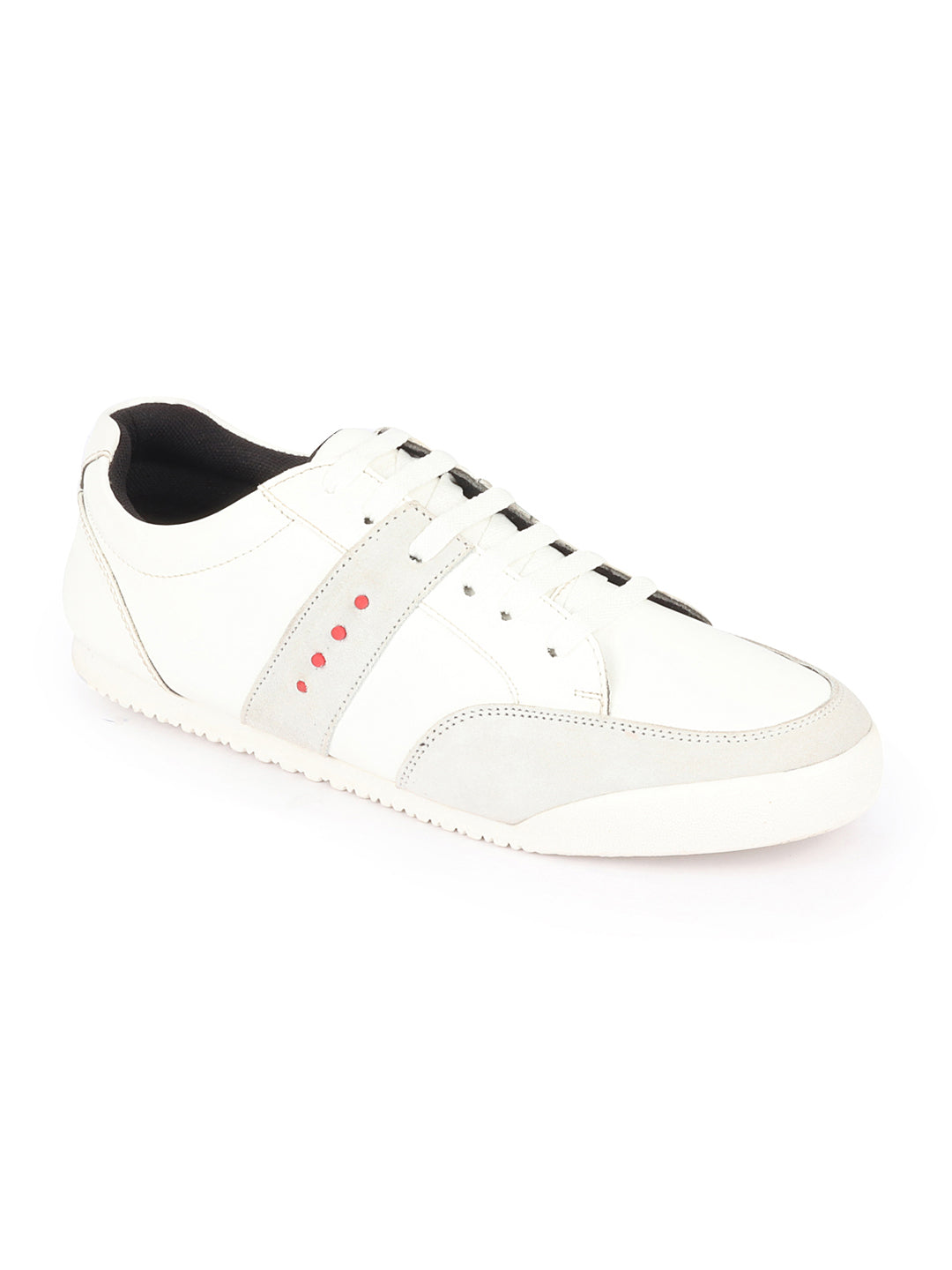 Shop Men White Classic Super Light Upper Soft Suede Leather Strap Lace Up Sneakers Shoes Online.