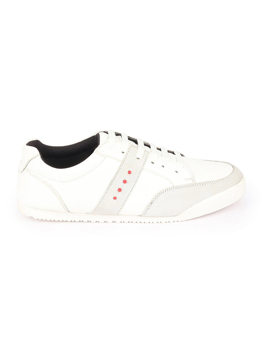 Shop Men White Classic Super Light Upper Soft Suede Leather Strap Lace Up Sneakers Shoes Online.