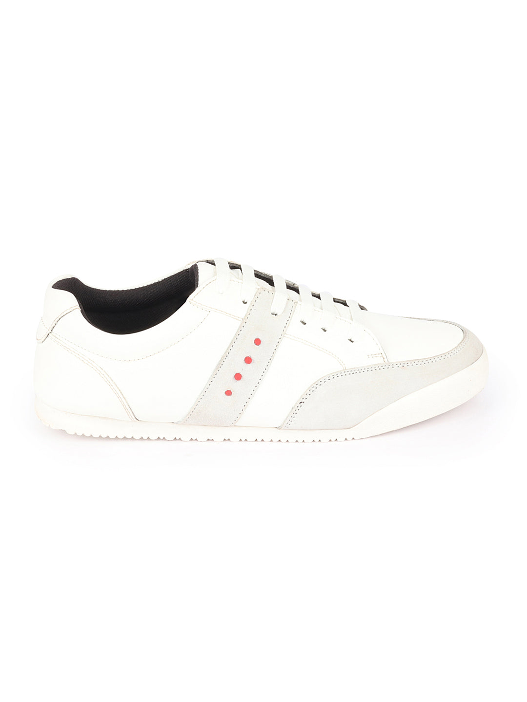 Shop Men White Classic Super Light Upper Soft Suede Leather Strap Lace Up Sneakers Shoes Online.