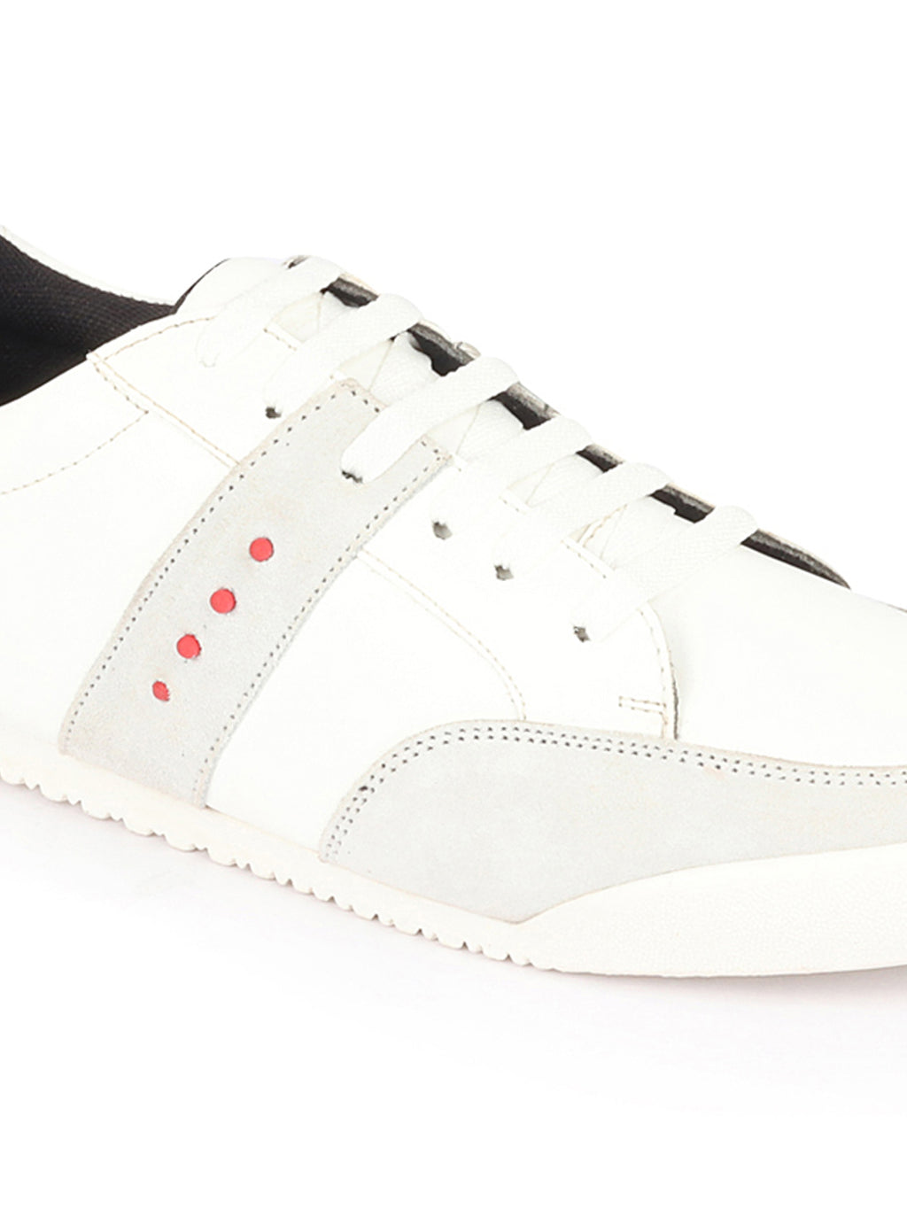 Shop Men White Classic Super Light Upper Soft Suede Leather Strap Lace Up Sneakers Shoes Online.
