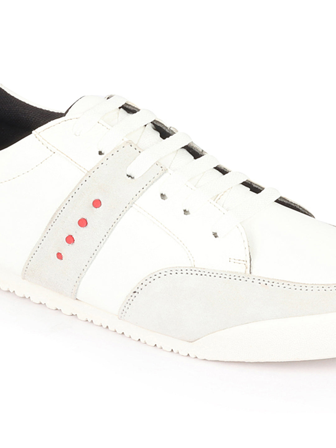 Shop Men White Classic Super Light Upper Soft Suede Leather Strap Lace Up Sneakers Shoes Online.