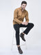 men brown mid top buckle side zipper single strap monk boots