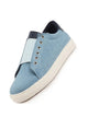 Men Sky Blue Elastic Closure Comfort Canvas Denim Slip On Sneaker Shoes