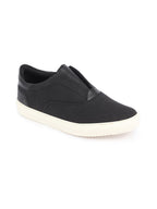 Shop Men Black Classic Upper Denim Comfort No Touch Slip On Canvas Sneakers Shoes Online.
