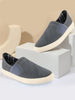 Men Grey Colorblocked Denim/Canvas Slip On Casual Loafer Shoes