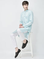 Men Brown Laser Cut Stitched Ethnic Jutis & Mojaris