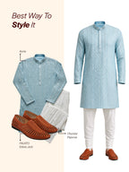 men tan laser cut stitched ethnic jutis & mojaris