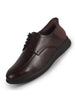 Men Brown Genuine Leather Upper Round Toe Formal Office Lace Up Derby Shoe with Heel Collar Padded for Long Comfort|Anti Skid EVA Sole|Leather Memory Cushioned Insole