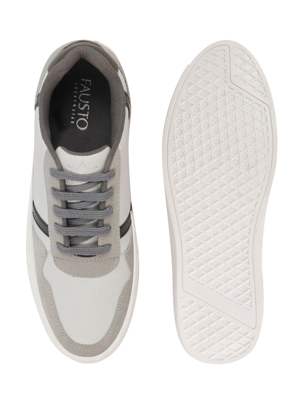 Shop Men Grey Stylish Colorblocked Low Top Lace Up Breathable Sneaker Shoes|Comfort|Low Ankle|Casual Outfit Shoe Online.