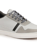 Shop Men Grey Stylish Colorblocked Low Top Lace Up Breathable Sneaker Shoes|Comfort|Low Ankle|Casual Outfit Shoe Online.