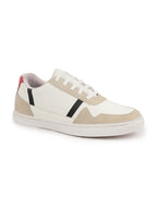 Shop Men White Stylish Colorblocked Low Top Lace Up Breathable Sneaker Shoes|Comfort|Low Ankle|Casual Outfit Shoe Online.