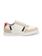 Shop Men White Stylish Colorblocked Low Top Lace Up Breathable Sneaker Shoes|Comfort|Low Ankle|Casual Outfit Shoe Online.