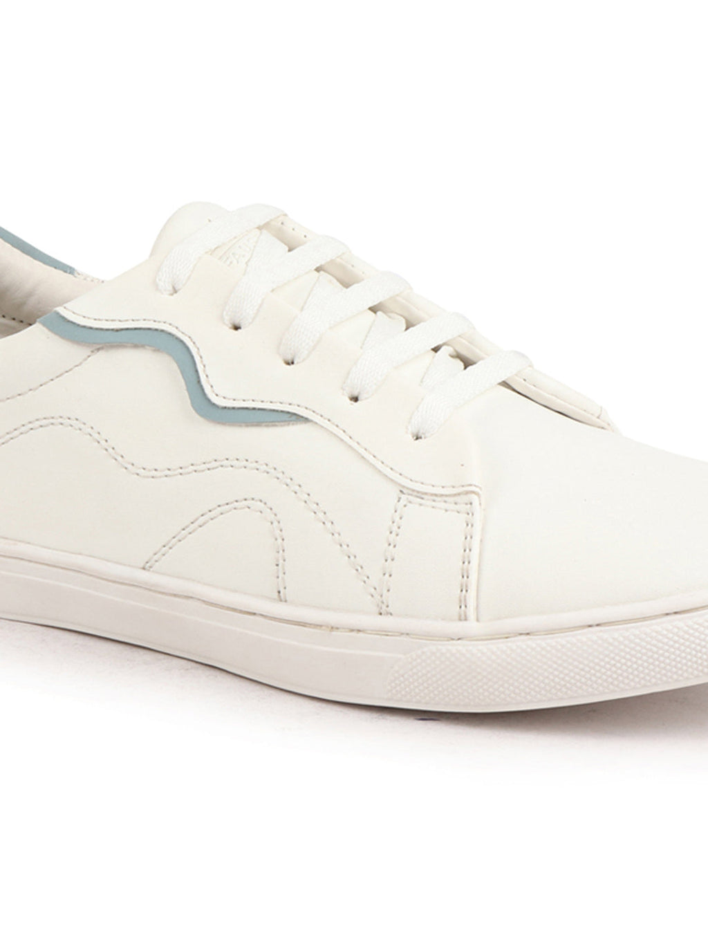 Shop Men White Classic Lace Up Elevated Look Sneaker Shoes with Contrast Sole|Low Ankle|Casual Shoe Online.