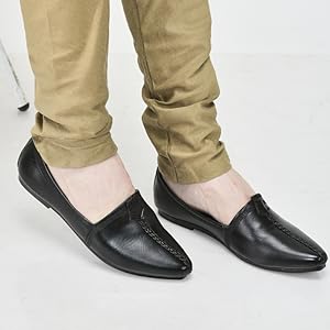 Men Brown Wedding Party Evening Broad Feet Ethnic Slip On Juttis and Mojaris