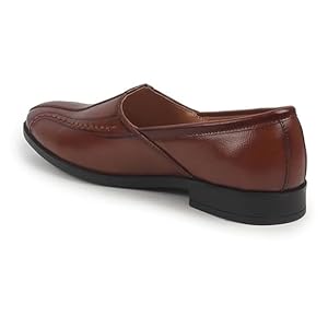 Men Black Broad Feet Traditional Wedding Slip On Ethnic Juttis and Mojaris|Party Slip On Evening Shoes|Striped Textured Mojaris