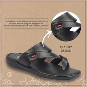 FAUSTO Men White Toe Ring Flat Dress Slipper With Memory Cushioned|Multi Strap Slipper For Evening|Slippers For Kurta