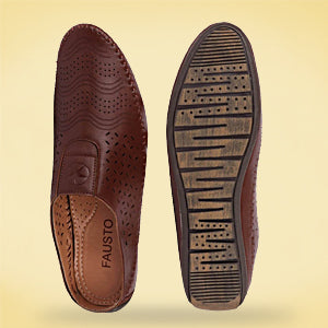 Men Blue Ethnic Slip-On Juttis