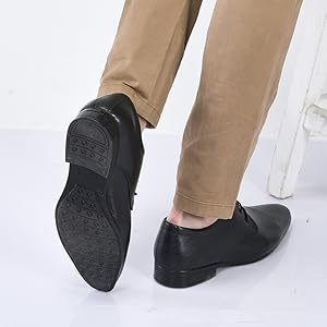Basics Men Black Formal Office Lace Up Shoes