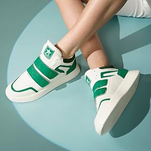Men Blue Colorblocked High Top Velcro Adjustable Classic Sneakers|Memory Cushion Insole|Street Fashion Hi-Top Sneakers